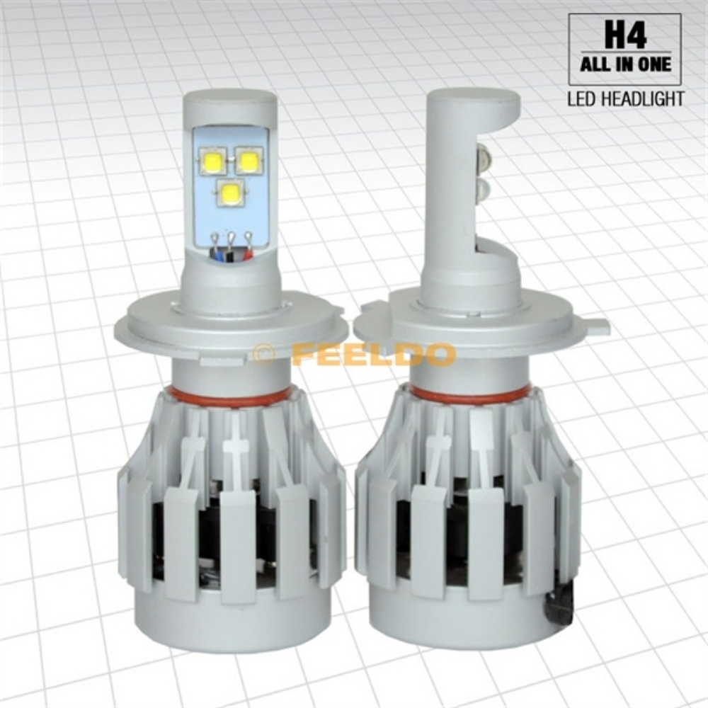 Picture of Car 12V~24V H4/9003/HB2 60Watt/6400lm  LED Headlight Kit Light Bulbs All-IN-ONE