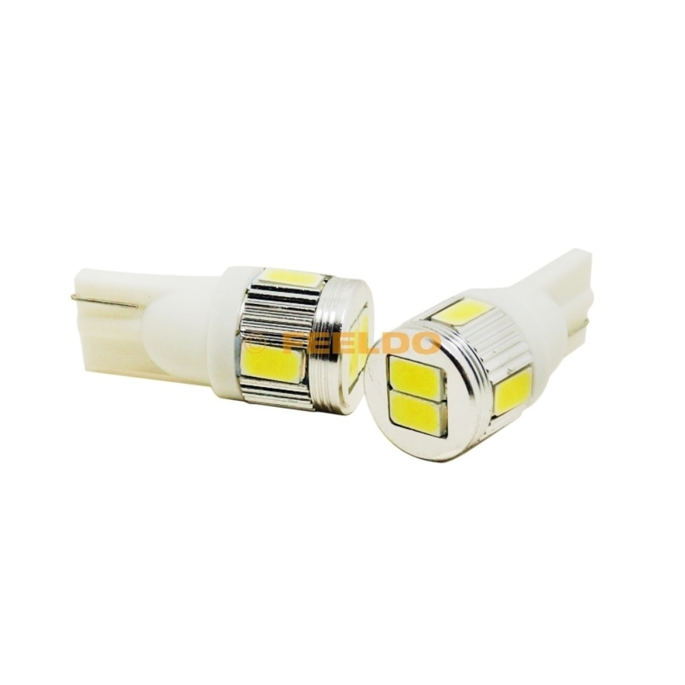 Picture of 12V 3W Pure White T10/194/W5W 6SMD 5630 Car Light Bulb