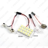 Picture of White 15SMD 5050 Chip Car LED Light with 3 adapters T10/BA9S/Festoon Dome light