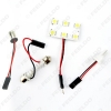 Picture of White 6SMD 5050 3-Chips Car LED Light Panel with T10/BA9S/Festoon Adapters Dome Bulb Lamp