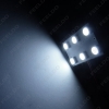 Picture of White 6SMD 5050 3-Chips Car LED Light Panel with T10/BA9S/Festoon Adapters Dome Bulb Lamp