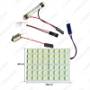 Picture of 1Set White 48SMD 5050 Chip Car LED Light with 3 Adapters T10/BA9S/Festoon Dome Bulbs