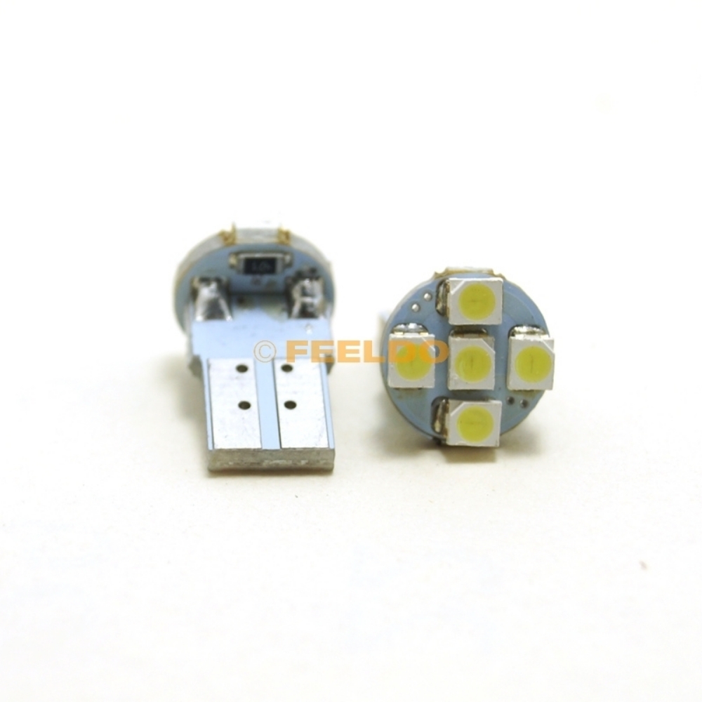 Picture of DC12V T10/194/168 Wedge 1W 1210 5SMD LED White Light Car License Plate Indoor Parking Lamp