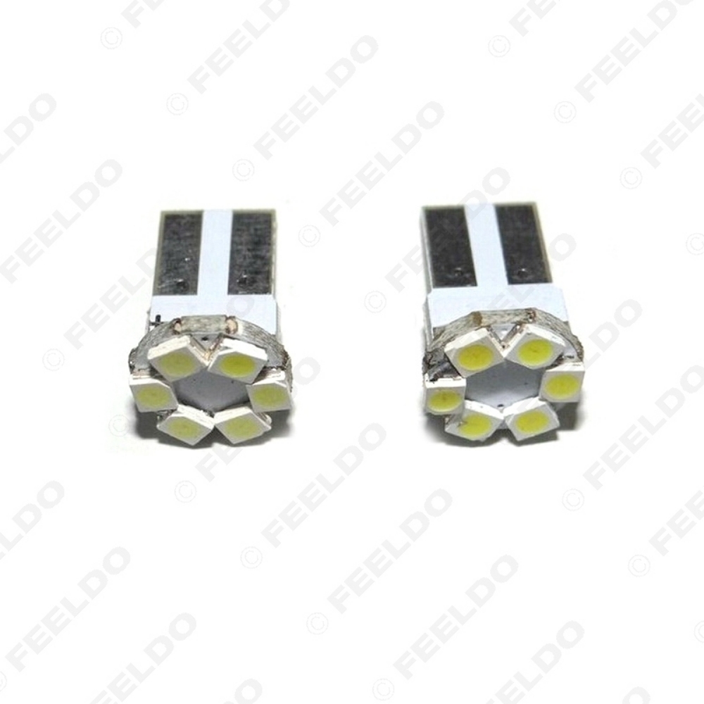 Picture of 1 pcs White T10 6LED 1206 SMD  Wedge Light Bulbs 168 194