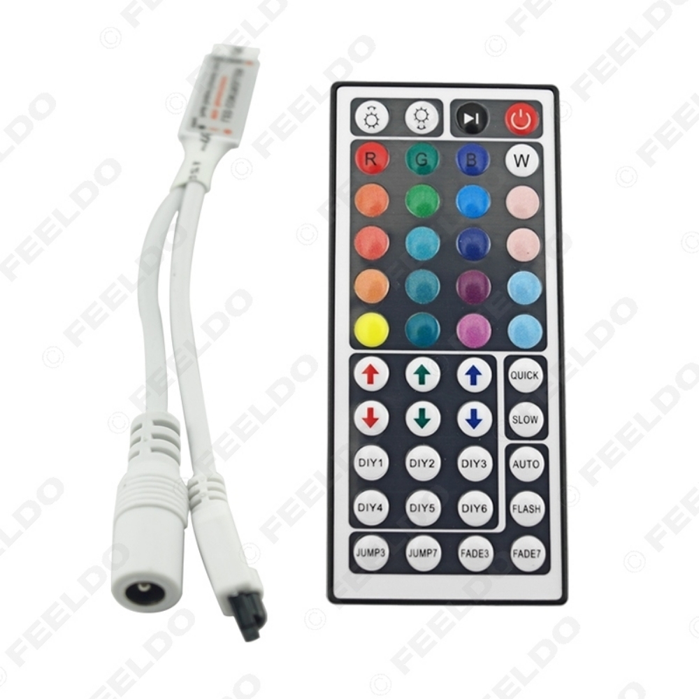 Picture of Car DC12V Mini IR Wireless Controller with 44 Keys Remote Control For Flexible Tape RGB LED Strip Lights