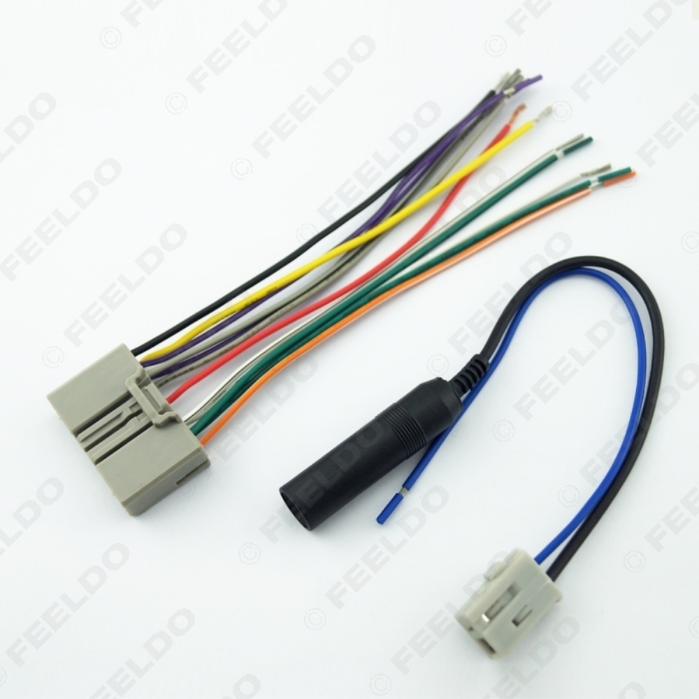 Picture of Car Audio CD Player Radio Stereo Wiring Harness Antenna Adapter Plug For Honda Civic/Fit/CR-V/Odyssey