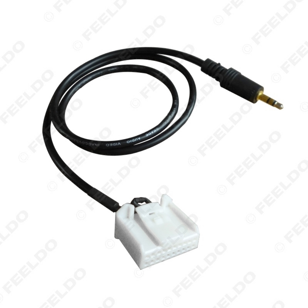 Picture of Car 3.5mm Audio AUX 20PIN Wire Adapter Input Wire Cable For Toyota Camry/Corolla/Reiz/RAV4/Highlander