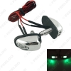Picture of 1pair Car Universal Chrome Hood Windshield Washer Jet Nozzle Spray With LED Light 6 Colors for Choice