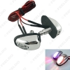 Picture of 1pair Car Universal Chrome Hood Windshield Washer Jet Nozzle Spray With LED Light 6 Colors for Choice