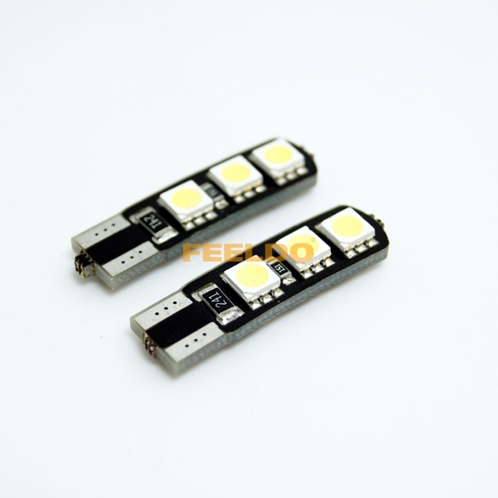 Picture of 1pcs White T10 168 194 5050 6SMD No Error Canbus LED Bulb Lights