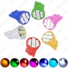 Picture of 1pcs High Power 7-Color T10 194 168 1206 Chip 8SMD Wedge Base Car LED Light Bulbs