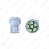 Picture of 1pcs Power Car/Auto T10 194 168 1206 6SMD Wedge LED light Bulbs DC12V 7-Color