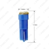 Picture of 1pcs 7-Color T5 1206 3-SMD 0.1W Car Dashboard Gauge Side LED Light Bulbs Lamp DC 12V