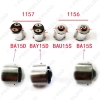 Picture of 1pcs White Auto T20 T25 1156 BA15S 1206SMD 64Leds Car Tail Brake Turn Signal Light Bulb