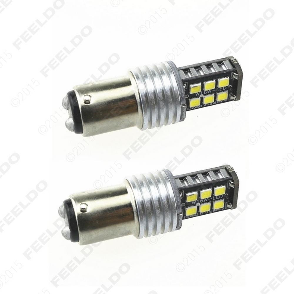 Picture of 1pcs 12V/24V DC Car/Truck 1157 BAY15D 15SMD 2835-Chip Turn Parking LED Headlight Lamp Bulbs