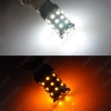 Picture of 1pcs 12V 1157 BAY15D 3528 60SMD 300LM Dual Color Yellow/White Car Turn/Brake LED Light Bulb