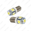 Picture of 1pcs DC12V Auto BA9S 1.2W 5050 5-SMD Car LED Light License Plate LED Lamp 7-Color