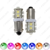 Picture of 1pcs BA9S T4W W5W 1210/3528 10SMD Interior Car LED Light License Plate LED Lamp 7-Color