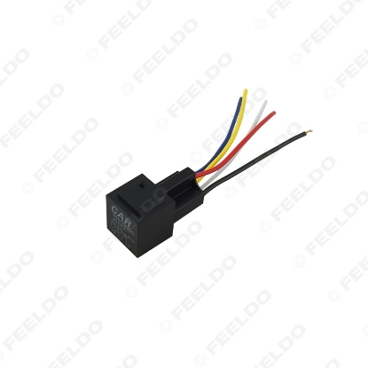 Picture of 1pcs 12V 40A Car Auto 5 Wire Terminal Relay Socket Harness Wiring