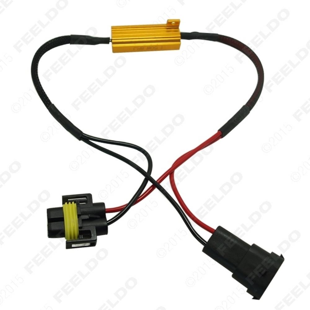 Picture of H11/H8 fog lamps decoder LED fog lamps canbus resistance line LED fog lamps decoding resistance
