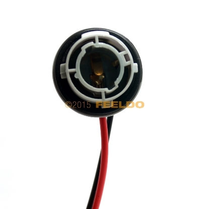 Picture of Car 1156/7506/BA15S LED Bulbs Turn Signal Lights Socket Harness Plugs