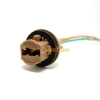 Picture of Car 7443/T20/W21/5W/W3x16q LED Bulbs Brake Signal Lights Socket Harness Plugs Connector