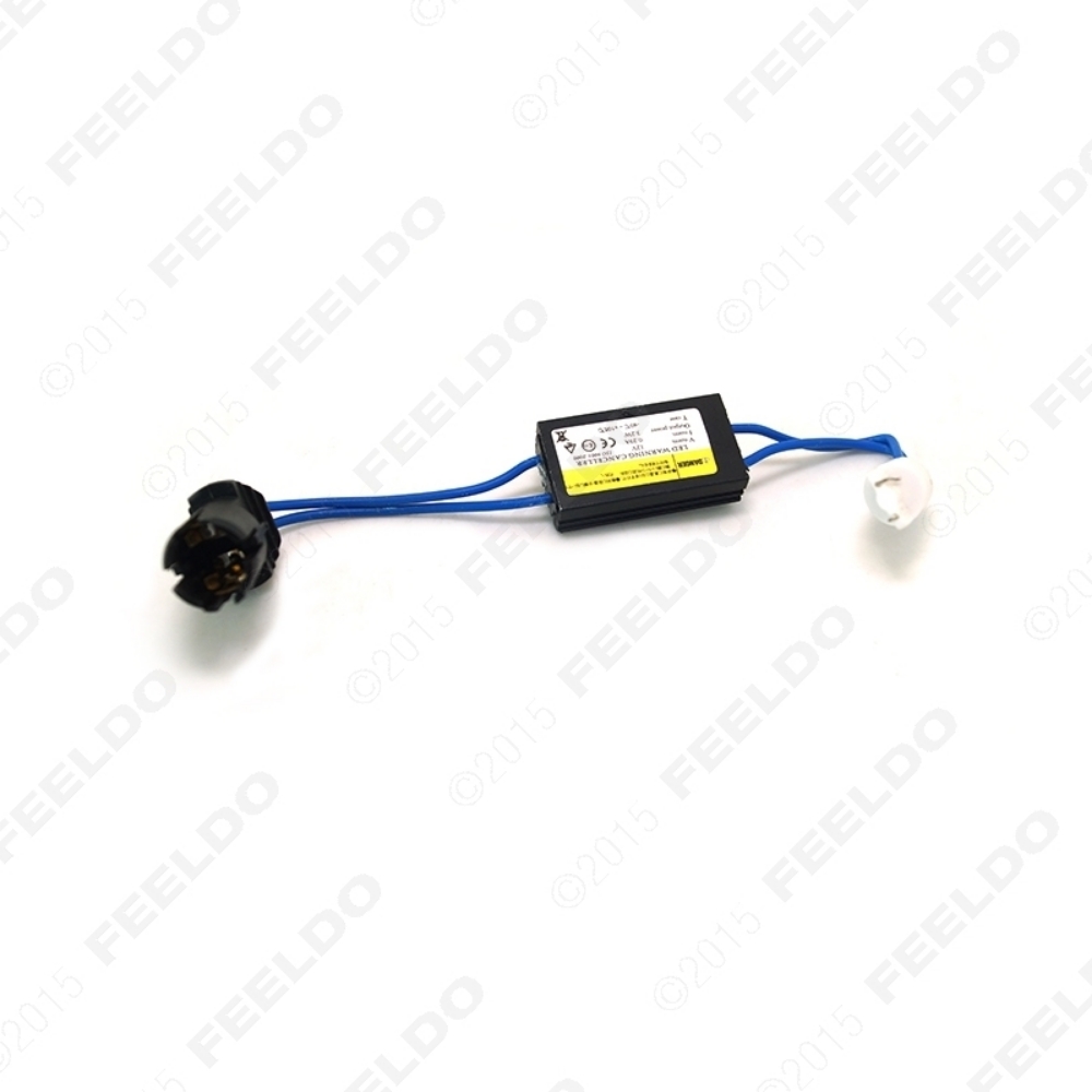 Picture of DC12V LED Light Warning Canceller Decoder Load Resistor NO-OBD Error NO Hyper Flash For T10/W5W/194