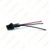 Picture of Car 7443/7441/7444 LED Bulb Light Male Socket Plug Adapter With 3-wire Extended Wire