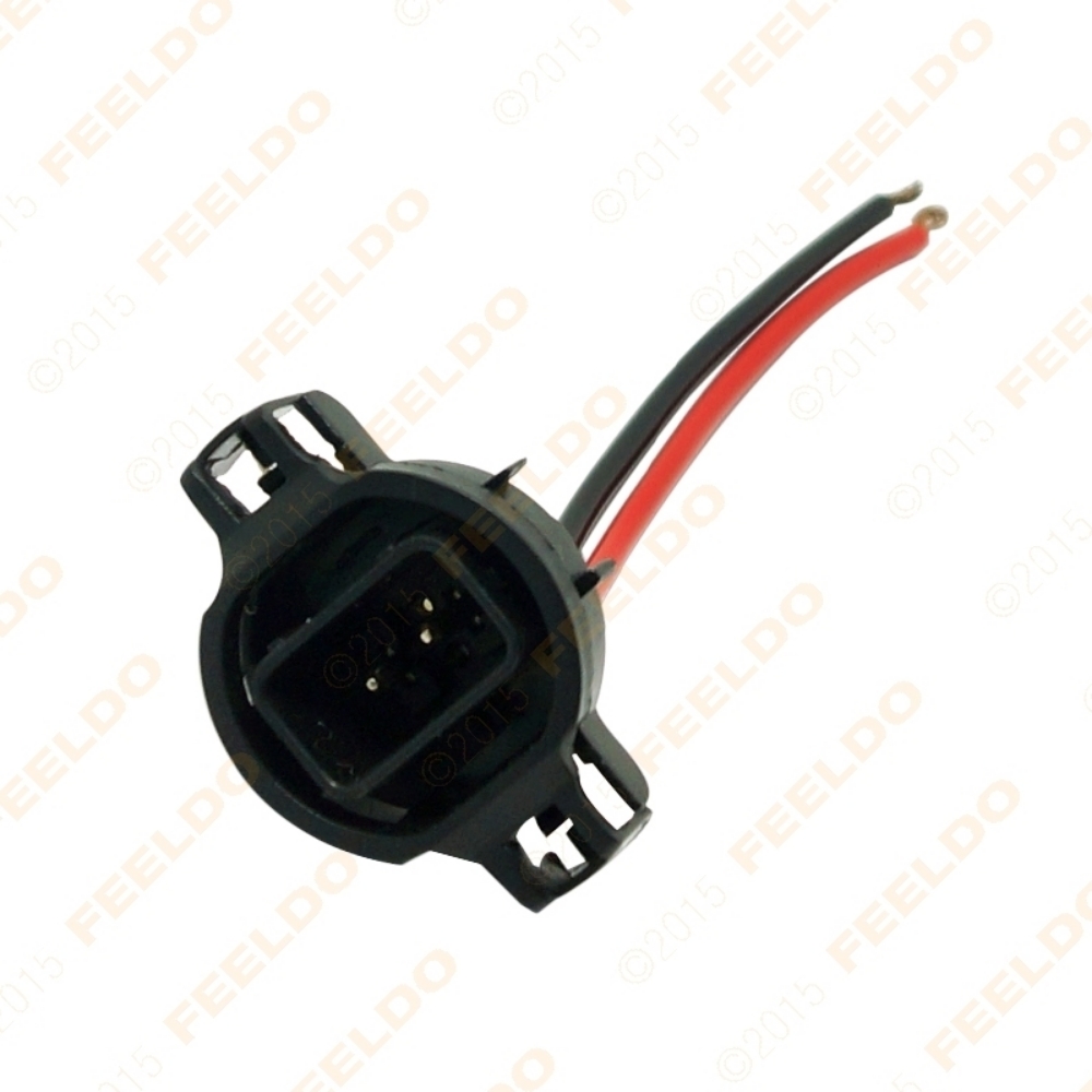 Picture of 1PC H16/5202/2504/PSX24W Bulbs Male Connector For Fog Lights Wiring Pigtail Harness