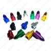 Picture of 1set Missile Models Color Aluminum Valve Caps Gas Leak Tire Caps For Car Decoration 7-Color