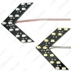 Picture of 1pcs Auto/Car LED Arrow Lights 14-smd Side Mirror Rear Turn Indicator LED Light 5 Colors for Choice