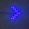 Picture of 1pcs Auto/Car LED Arrow Lights 14-smd Side Mirror Rear Turn Indicator LED Light 5 Colors for Choice