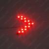 Picture of 1pcs Auto/Car LED Arrow Lights 14-smd Side Mirror Rear Turn Indicator LED Light 5 Colors for Choice