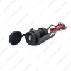 Picture of 1pcs 12V Black Motorcycle Mobile Phone USB Charger Power Adapter Socket Waterproof