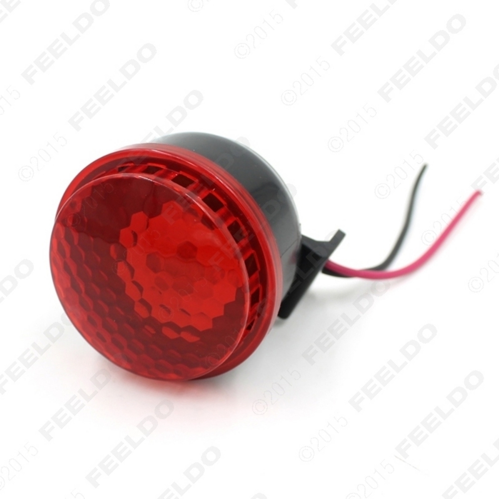 Picture of 1pcs Car Motorcycle Brakes Horn with Red LED Light 12V 6 Tones + LED Lamp
