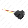 Picture of 1pcs Car/Motorcyle/Bus Switch Laser Etched 12V-24V Dual USB Charger with Blue LED Light