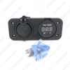 Picture of 2in1 Motorcycle Phone Waterproof 2.1A/1A USB Charger Adapter+ Voltmeter Socket
