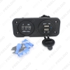 Picture of 2in1 Motorcycle Phone Waterproof 2.1A/1A USB Charger Adapter+ Voltmeter Socket