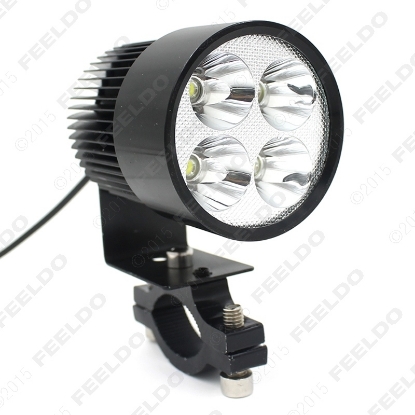 Picture of 12V-85V Universal Motorcycle E-bike 20W LED Modified Headlight Lamp Black