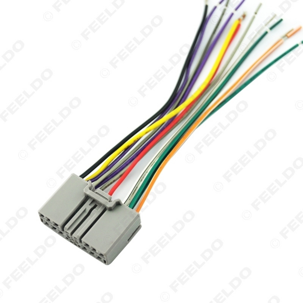 Picture of 1pc Car Audio CD Player Radio Stereo Wiring Harness Adapter Jack For Honda Civic/Fit/CR-V/Odyssey
