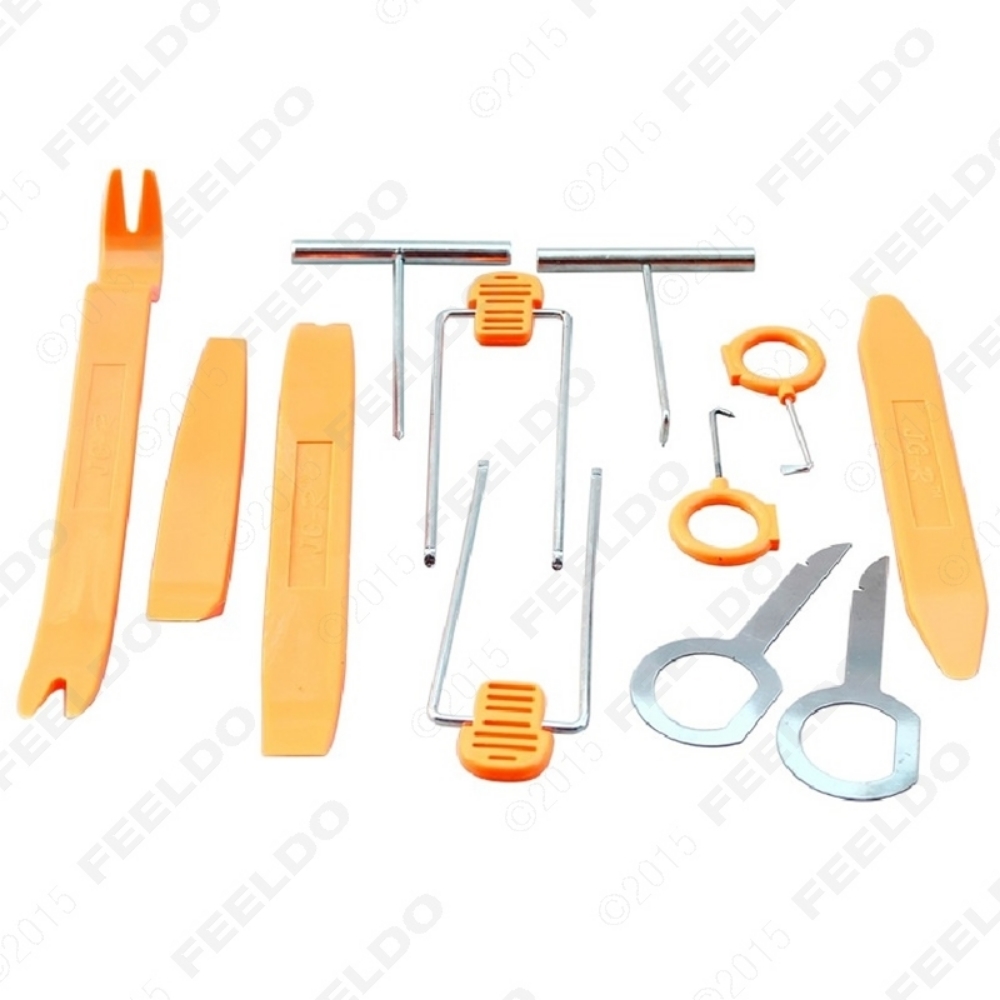 Picture of 1Set Plastic Car Radio Door Clip Panel Trim Dash Audio Removal Pry Repairing Tool