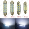 Picture of 1pcs White 31mm/36mm/39mm/41mm 1210/3528 8SMD Car Interior Light Festoon Dome LED Bulb