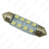 Picture of 1pcs White 31mm/36mm/39mm/41mm 1210/3528 8SMD Car Interior Light Festoon Dome LED Bulb