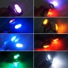 Picture of 1pair Car Universal Chrome Hood Windshield Washer Jet Nozzle Spray With LED Light 6 Colors for Choice