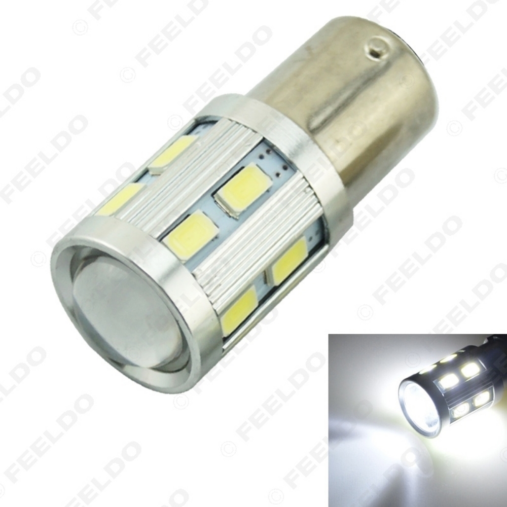 Picture of 1pcs White Car 11W 5630-12SMD + CREE LED 1156 BA15S P21W LED Trun Signal Light Bulb Indicator Lamp DC12V