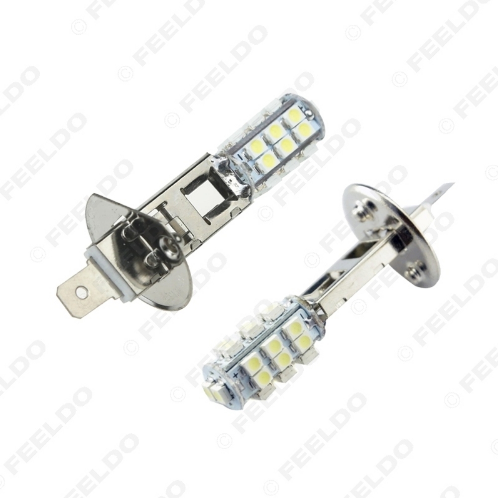 Picture of 1pcs White Power Car LED Fog Headlight H1 3528/1210 Chip 26SMD Auto LED Light Bulb DC12V