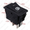 Picture of 5pcs/lot Universal Car Boat Van Fog Light Rocker Switch LED Dash Dashboard Blue Light