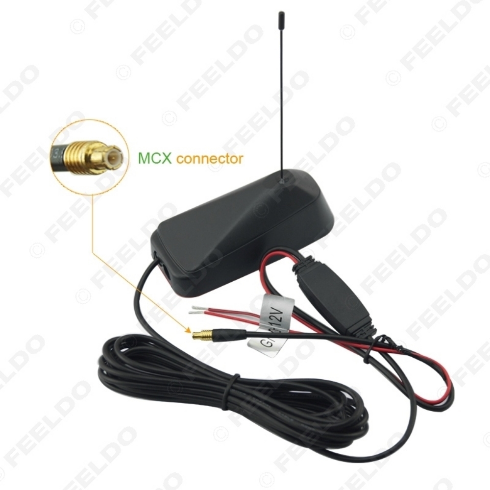 Picture of Car MCX Connector Active TV Antenna Aerial With Built-in Amplifier
