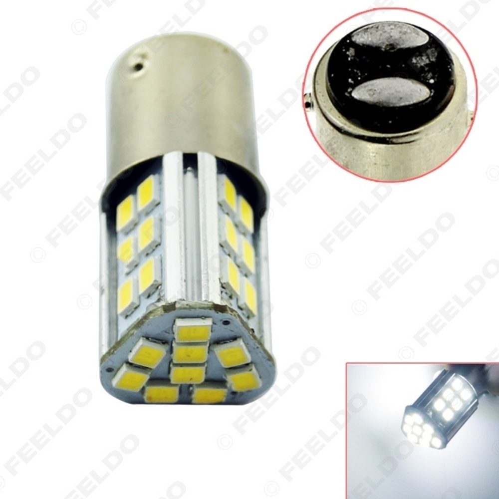Picture of 1pcs White 9W 1157 BAY15D 2835SMD 27LED Car Tail Brake Signal LED Light Stop Rear Backup Fog DRL Light