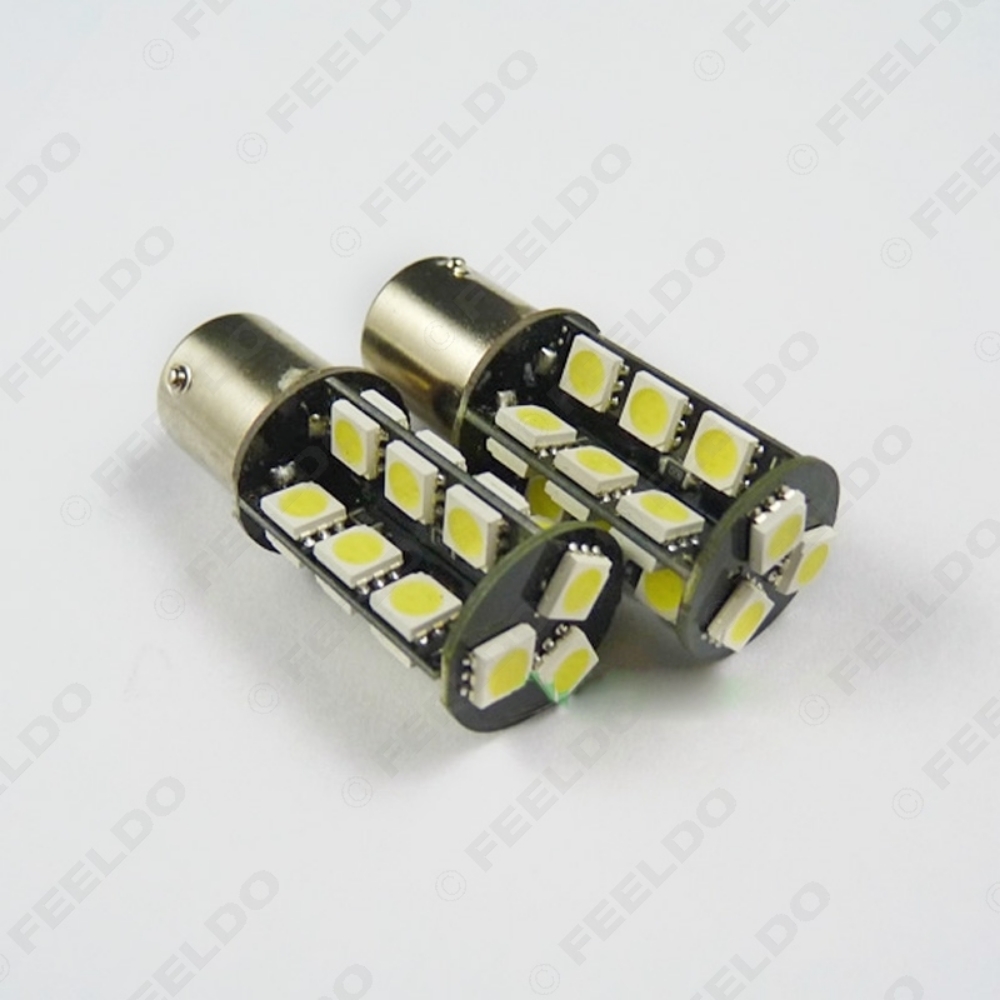 Picture of 1pcs White BA15S/1156 5050SMD 27leds P21W Car LED light Bulbs Turn Stop Brake Signal Light